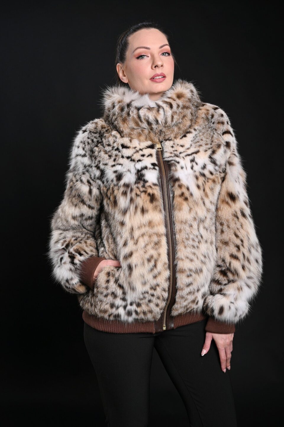 Bomber Lynx Jacket with Collar