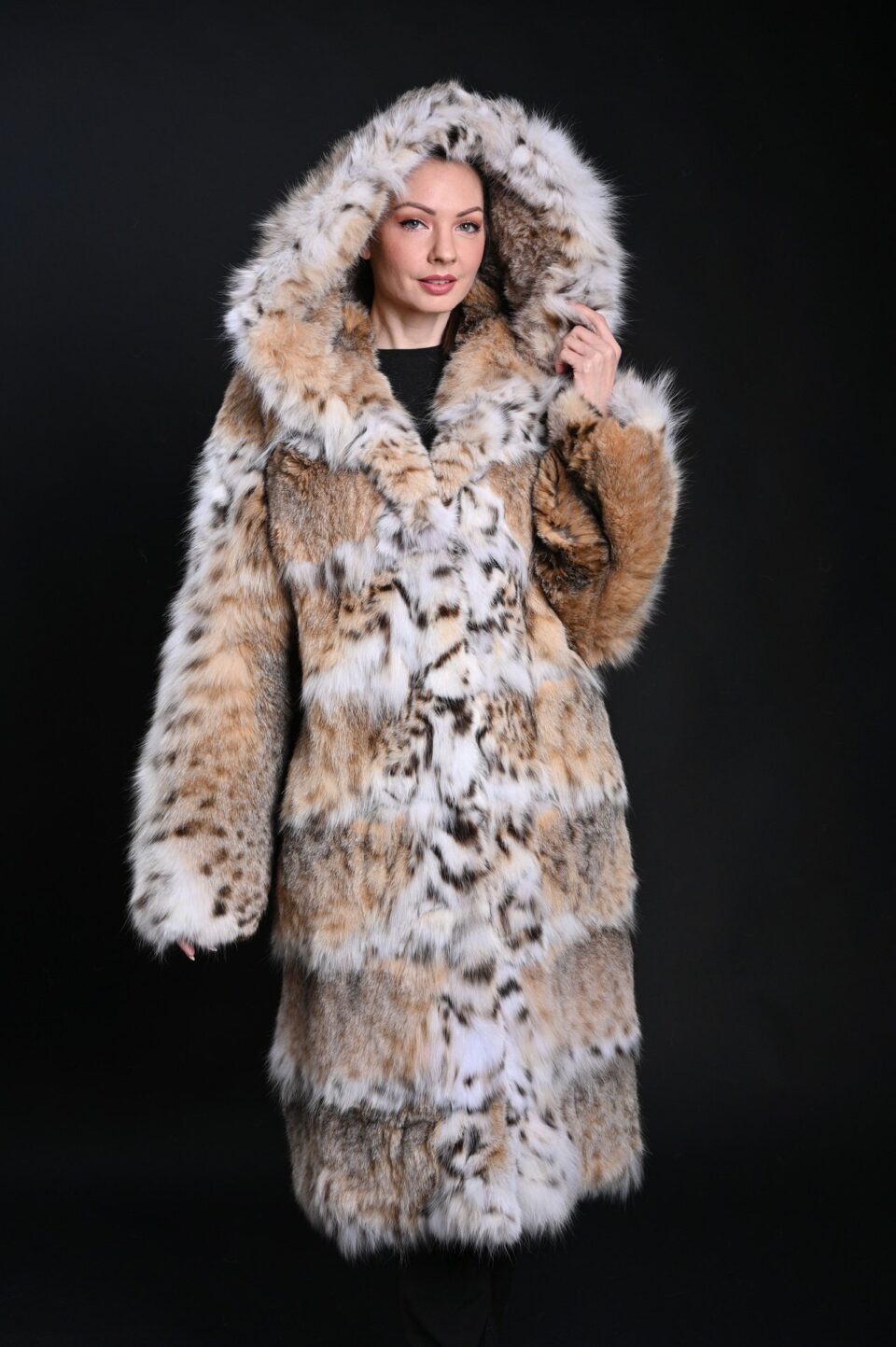 Real Fur Lynx Big Coat